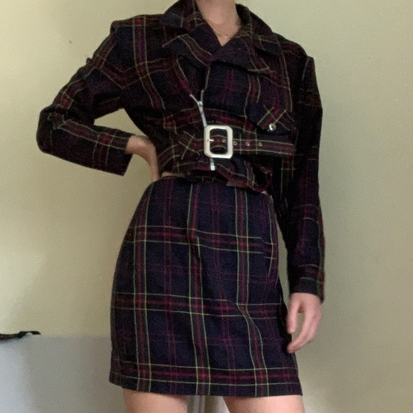 Two piece Vintage Plaid Set - Picture 1 of 6